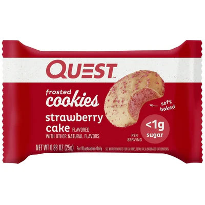 Strawberry Cake Frosted Protein Cookie