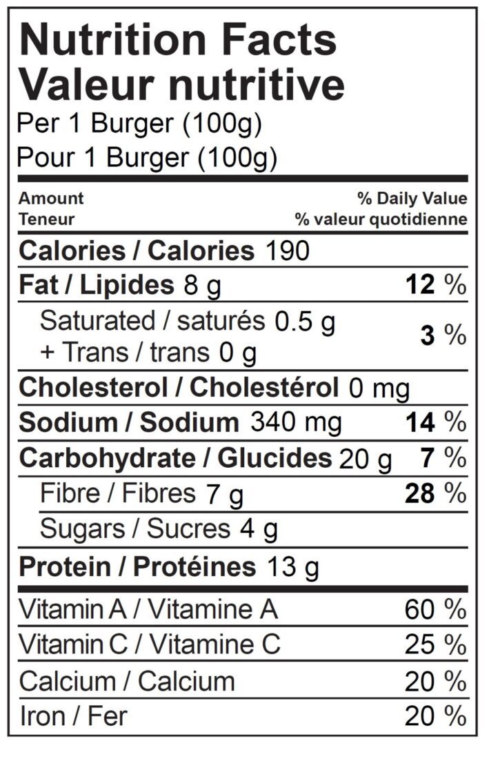 VG Gourmet Quinoa & Chickpea Burgers