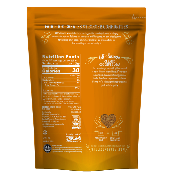 Wholesome Sweeteners Organic Coconut Palm Sugar