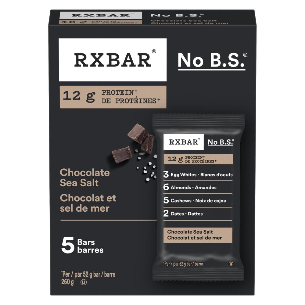 Rx Bar Chocolate Sea Salt Protein Bar 5 Pack