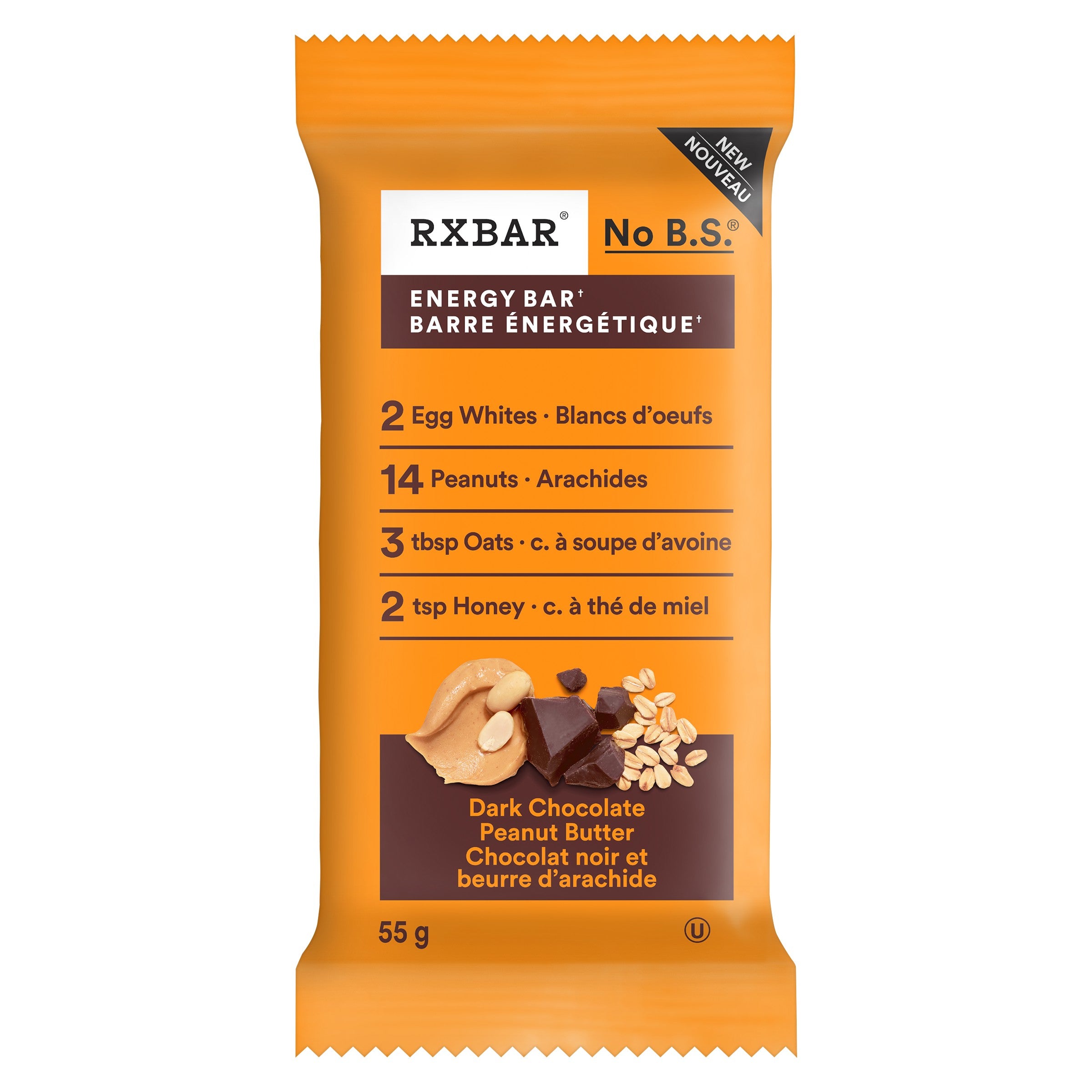 Rx Bar Dark Chocolate Peanut Butter Energy Bar