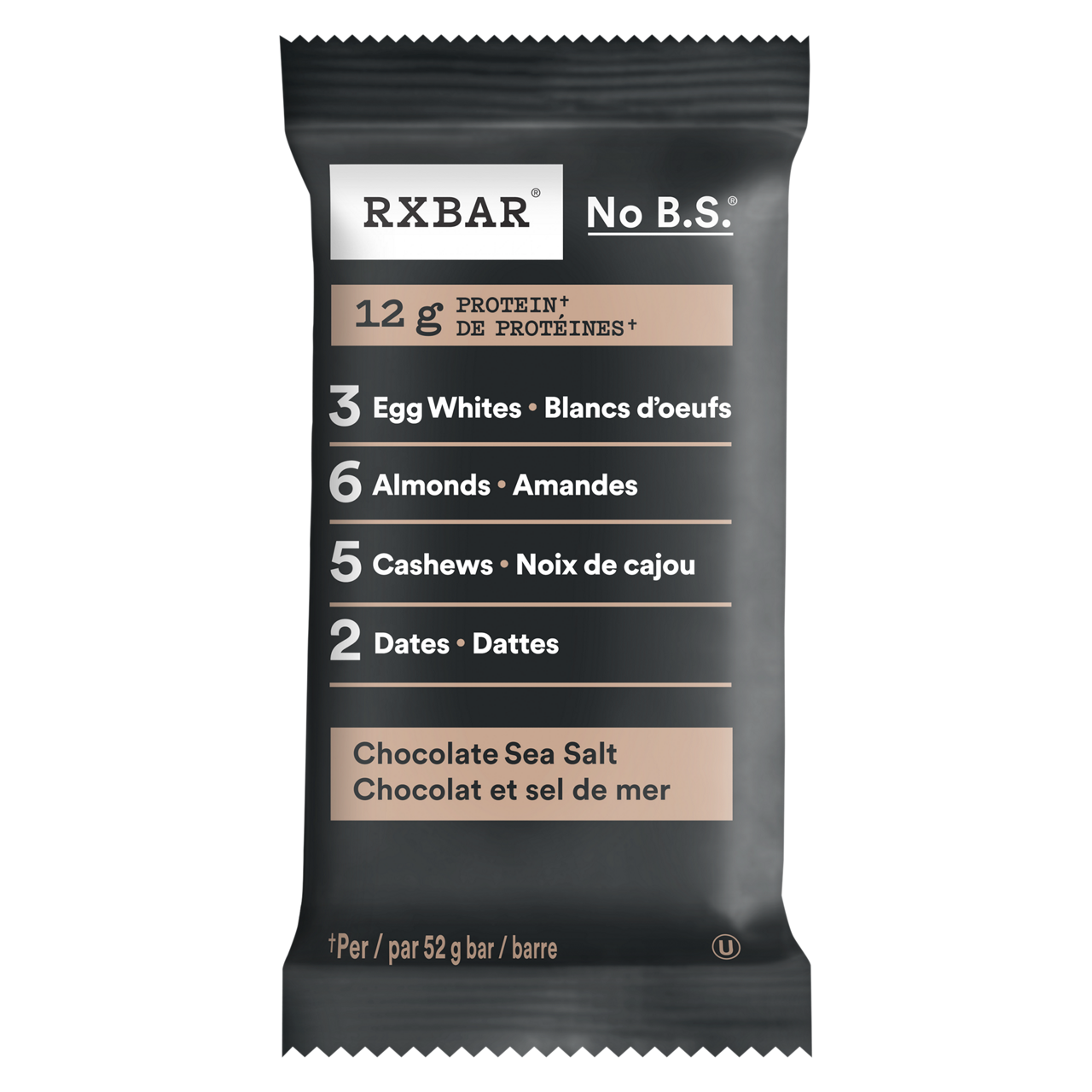 Rx Bar Chocolate & Sea Salt Protein Bar
