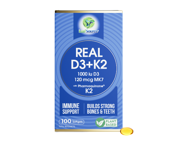 Leaf Source Plant Based Real D3+K2