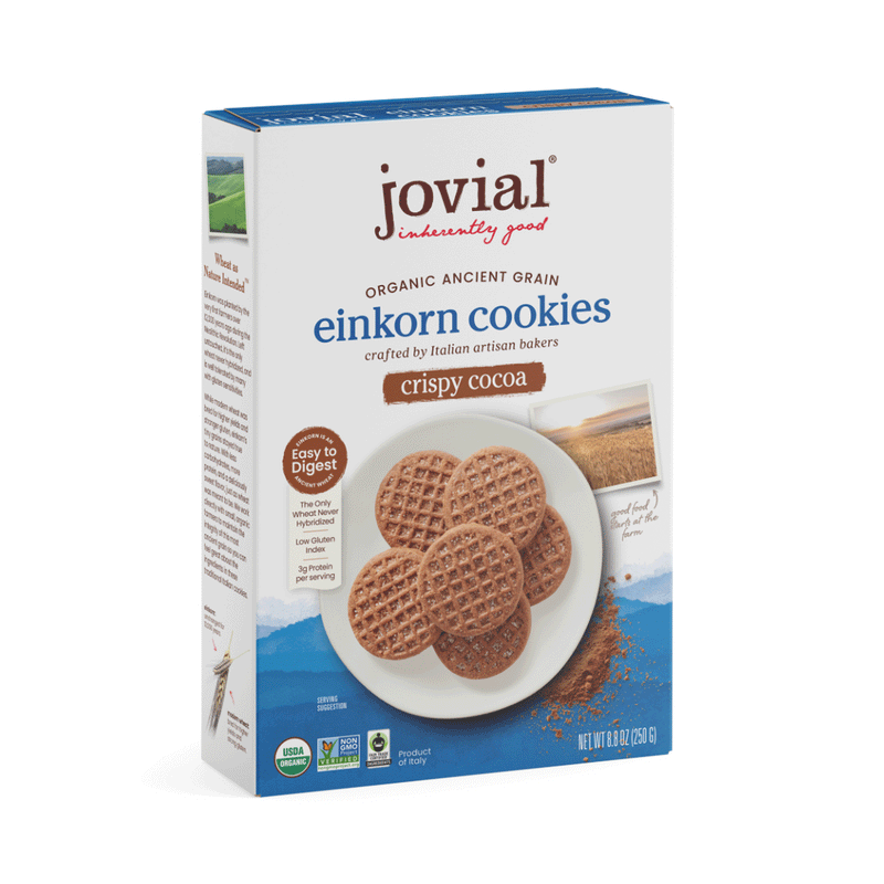 Crispy Cocoa Einkorn Cookies