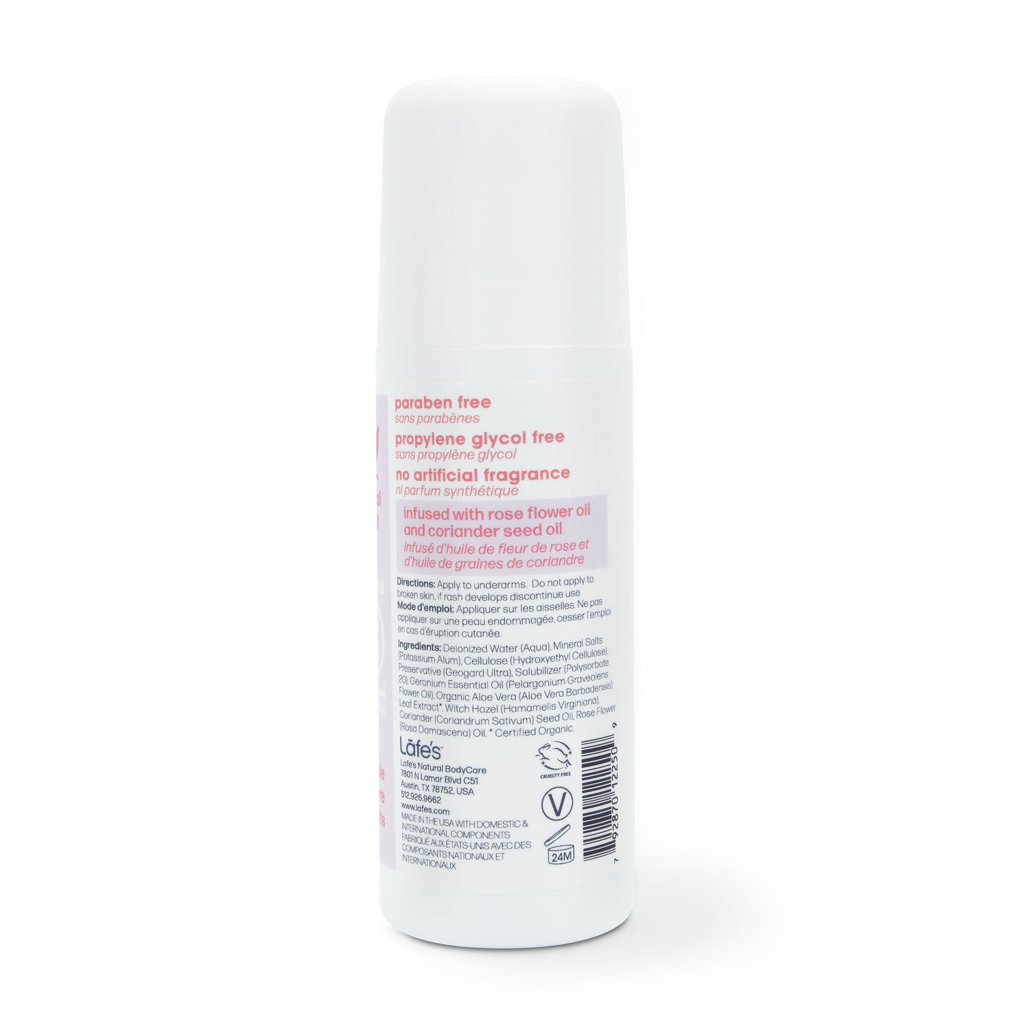 Rose+Coriander Roll-On Deodorant