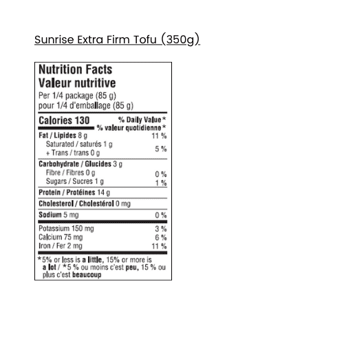 Sunrise Extra Firm Tofu