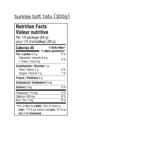 Sunrise Soft Tofu