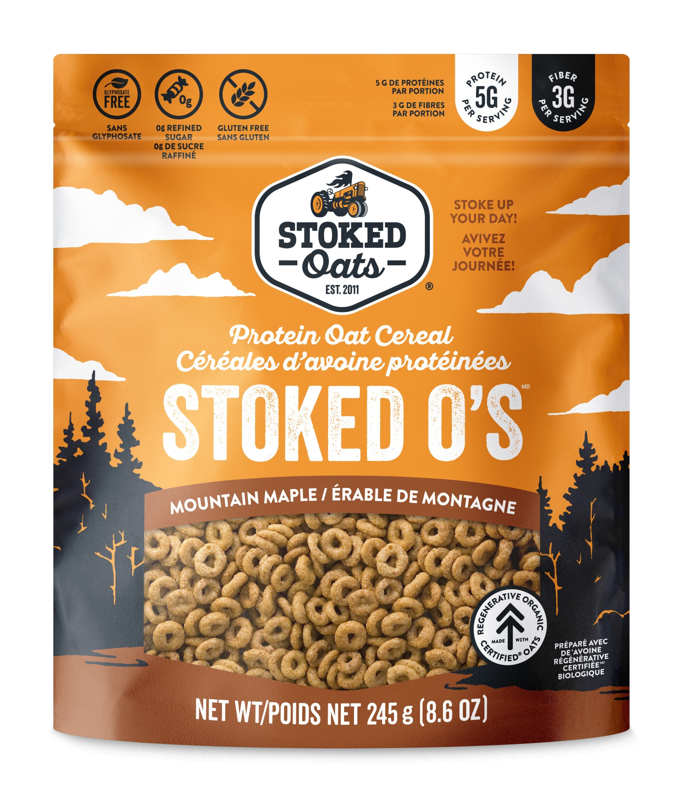 Stoked Oats Mountain Maple Protein Oat Cereal