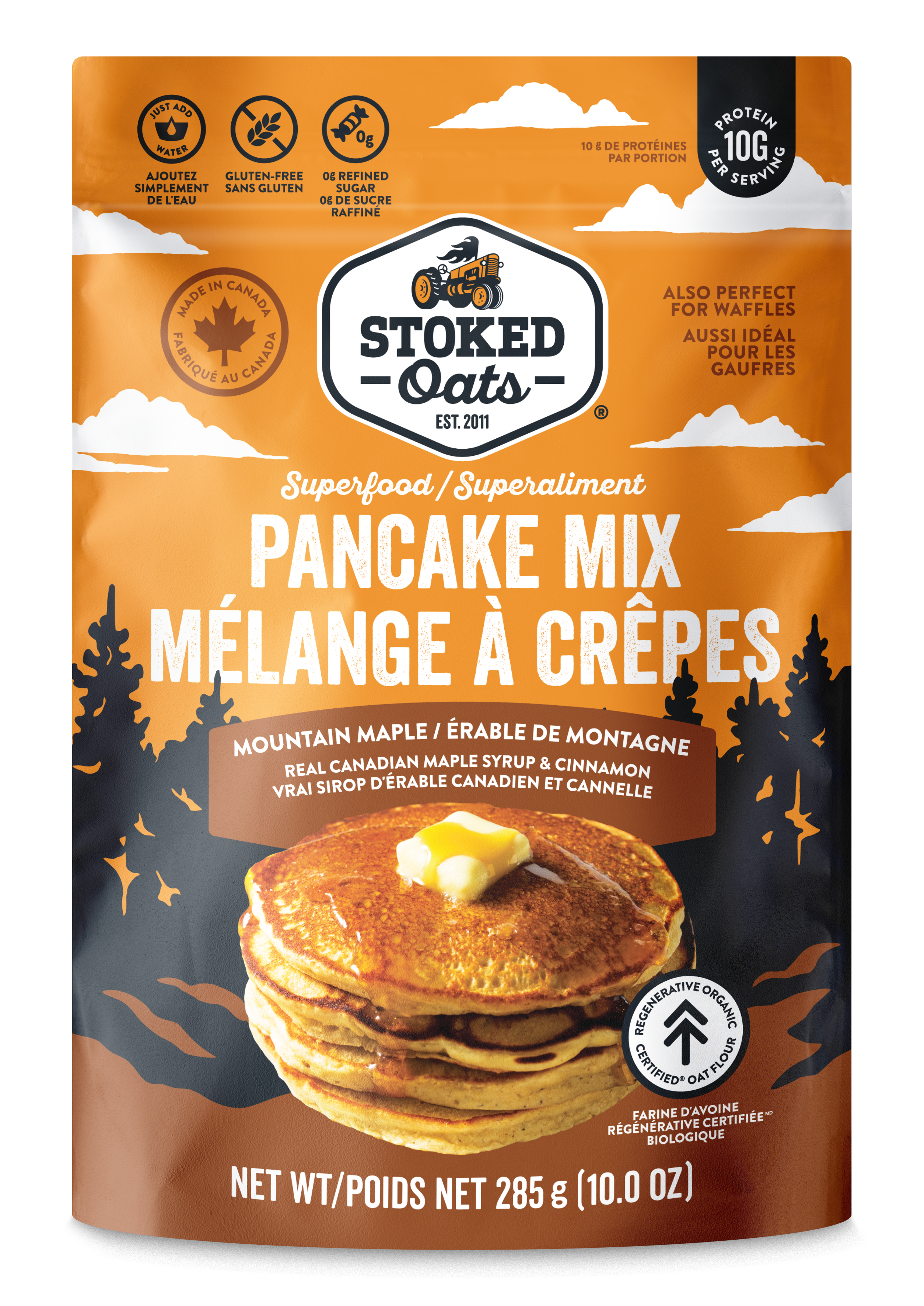 Stoked Oats Mountain Maple Pancake