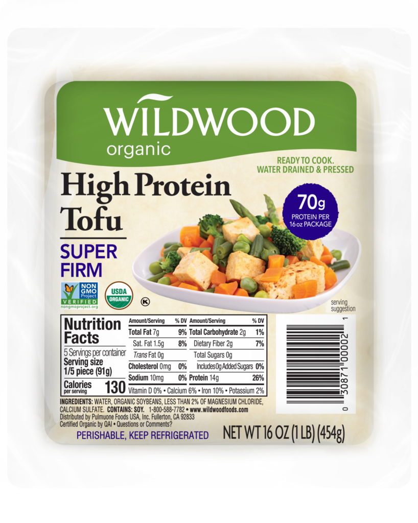 Wildwood Organic Super Firm Sprouted Tofu