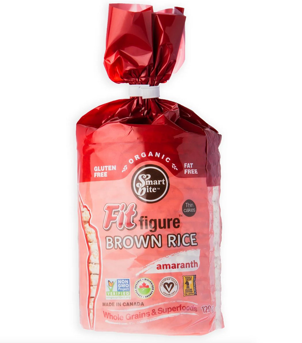Smart Bite Organic Brown Rice Cakes with Amaranth