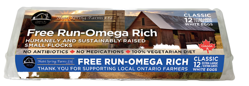 Free-Run Omega-Rich White Eggs