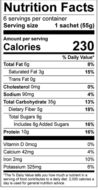 One Degree Gluten-Free Organic Coconut Chia Protein Instant Oatmeal