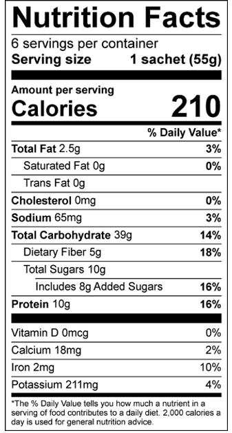 One Degree Gluten-Free Organic Banana Brown Sugar Protein Instant Oatmeal