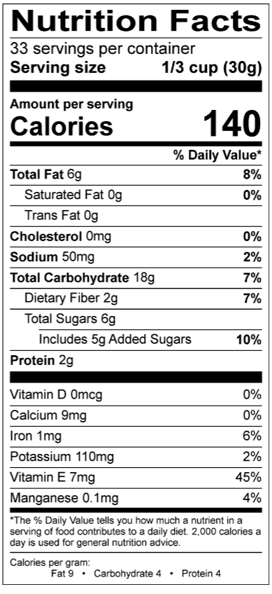 One Degree Sprouted Oat Quinoa Cacao Granola