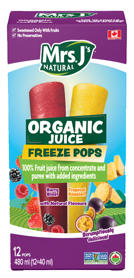 Organic Berry & Tropical Freeze Pops