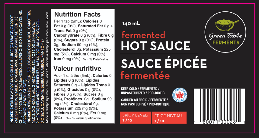 Green Table Fermented Hot Sauce