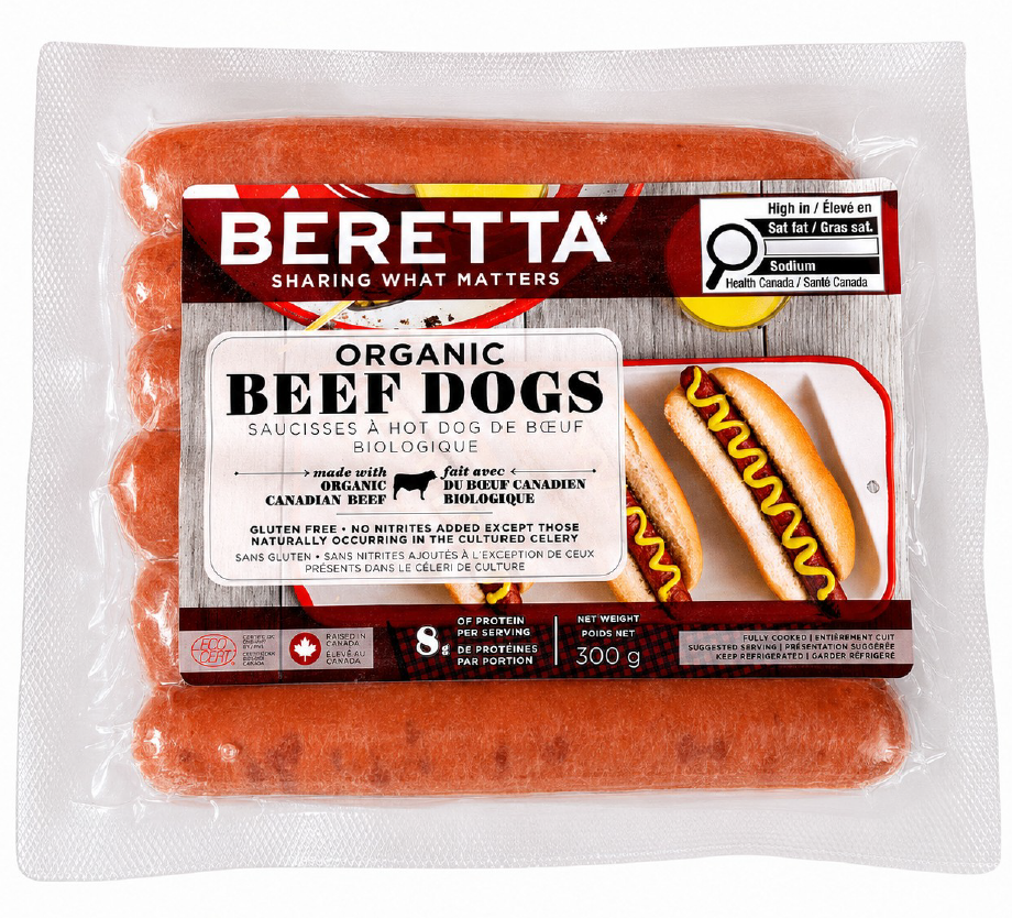 Beretta Organic Beef Dogs