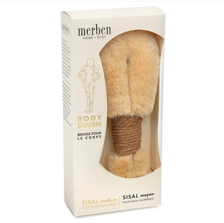 Med Sisal 9" Brown Body Brush