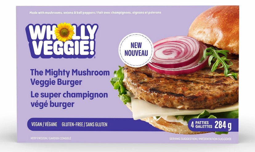 Wholly Veggie Mighty Mushroom Veggie Burger