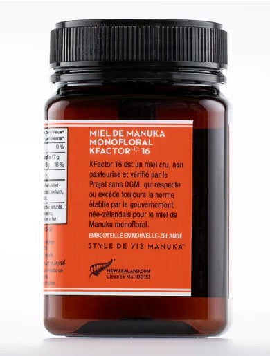 Wedderspoon KFactor 16 Raw Manuka Honey