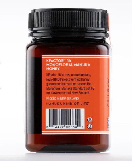 Wedderspoon KFactor 16 Raw Manuka Honey
