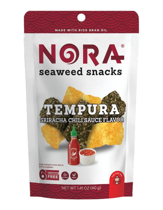 Nora Tempura Sriracha Flavour Seaweed Snacks
