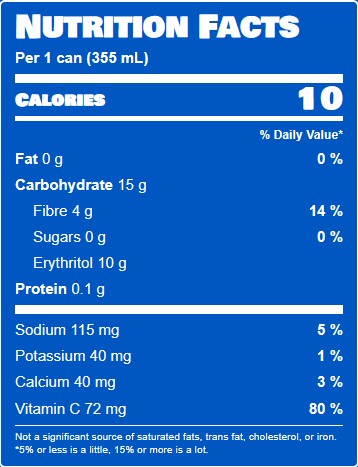 Blue Razz Probiotic Soda