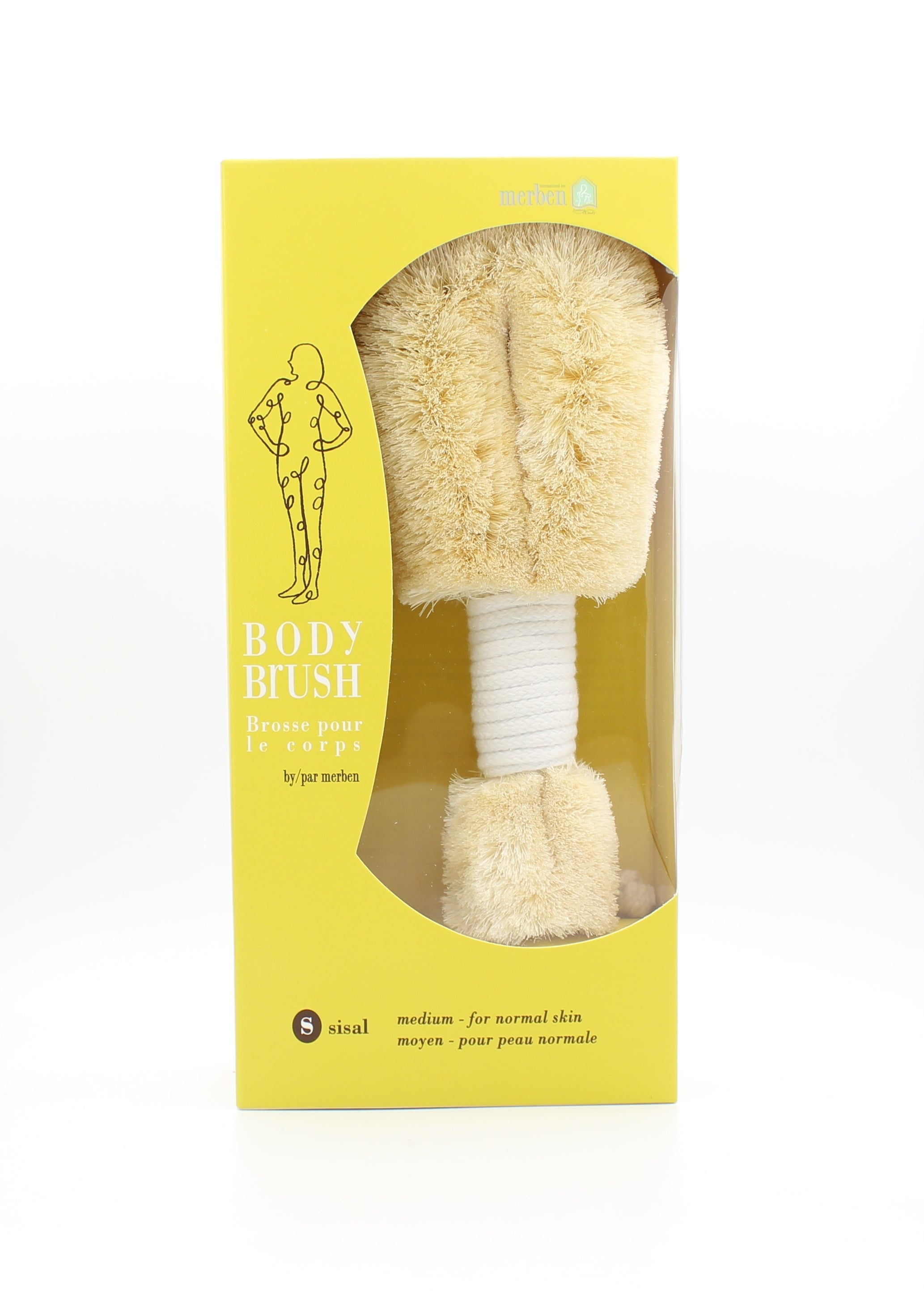 Med Sisal 9" White Body Brush