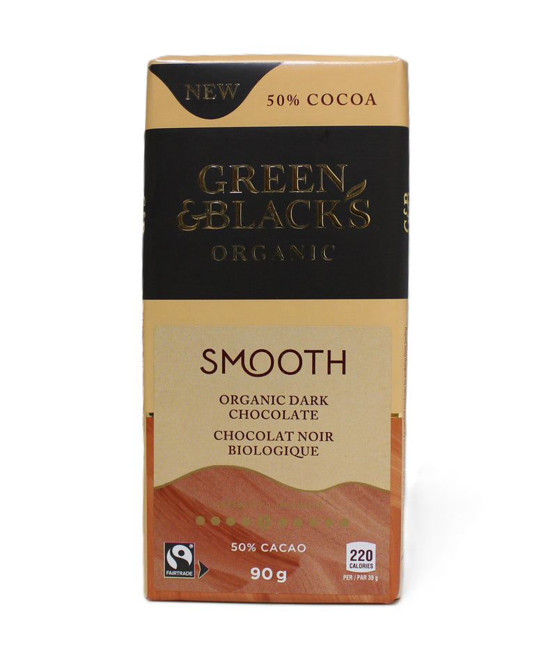 Organic Smooth Dark 50% Chocolate Bar