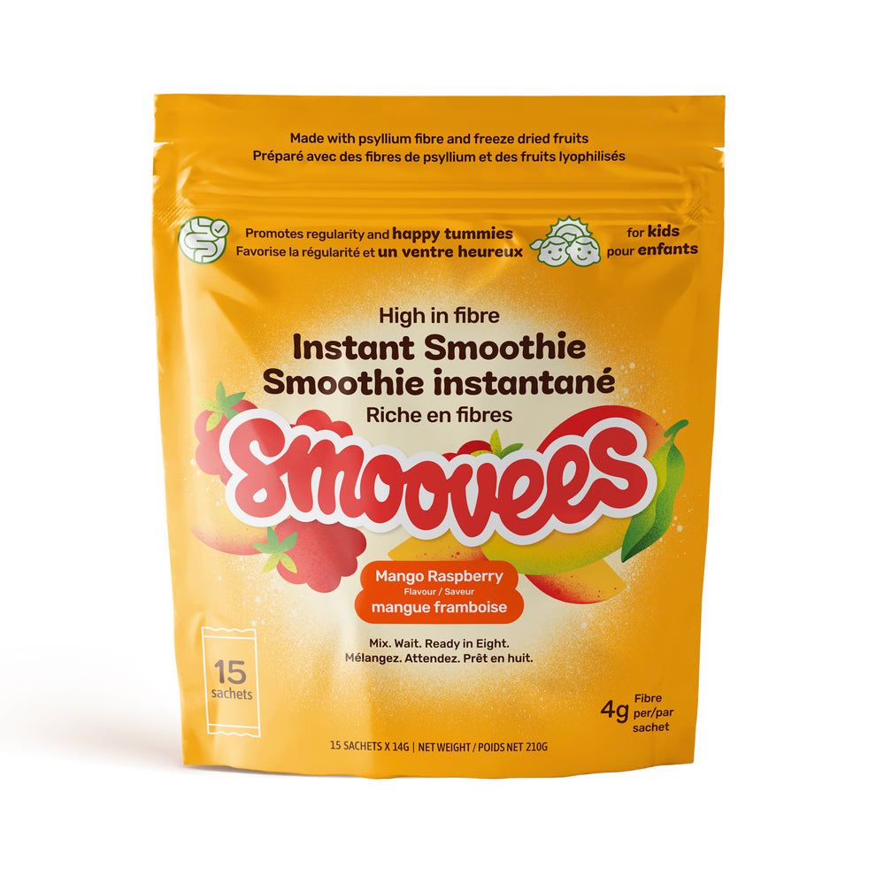 Smoovees Mango Rasberry High Fibre Instant Smoothie for Kids