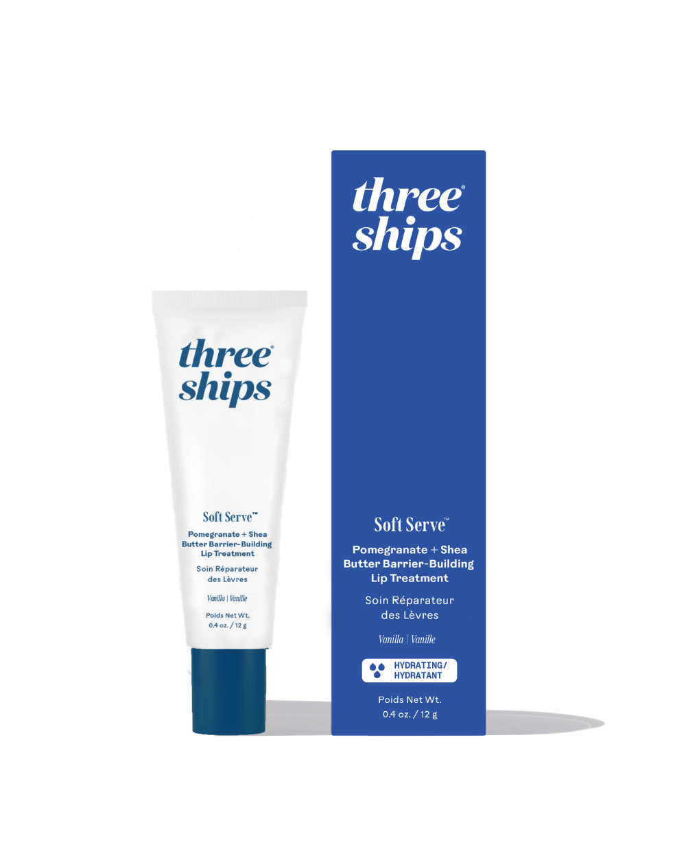 Three Ships Softserve Pomegranate + Shea Butter Barrier-Building Lip Treatment