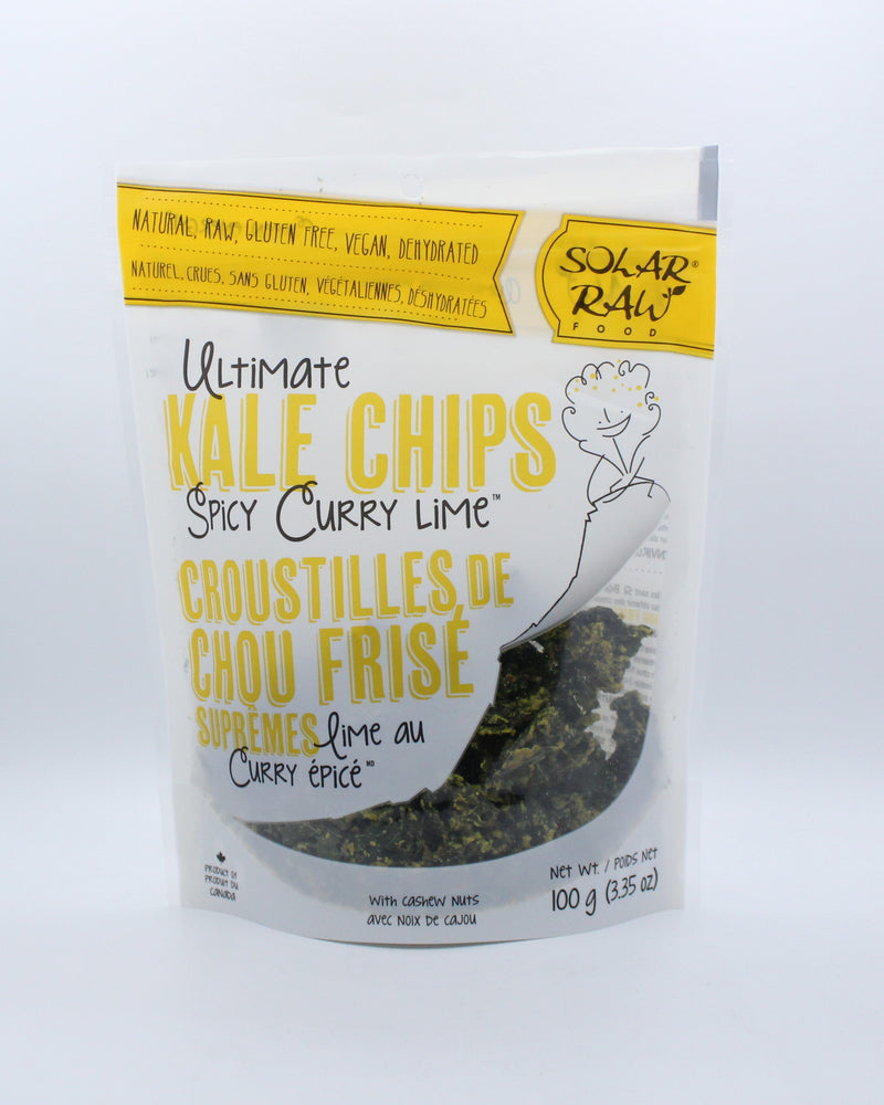 Spicy Curry Lime Kale Chips