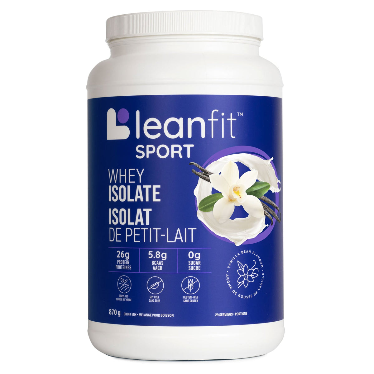 Vanilla Bean Whey Isolate Protein