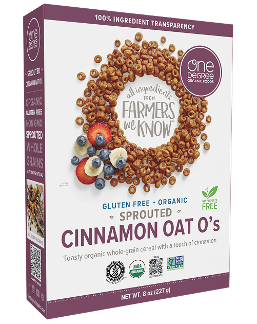 One Degree Gluten-Free Organic Cinnamon Oat O's