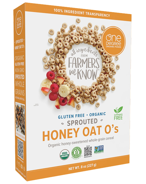 One Degree Gluten-Free Organic Honey Oat O's
