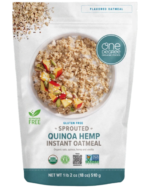 One Degree Sprouted Quinoa Hemp Instant Oatmeal