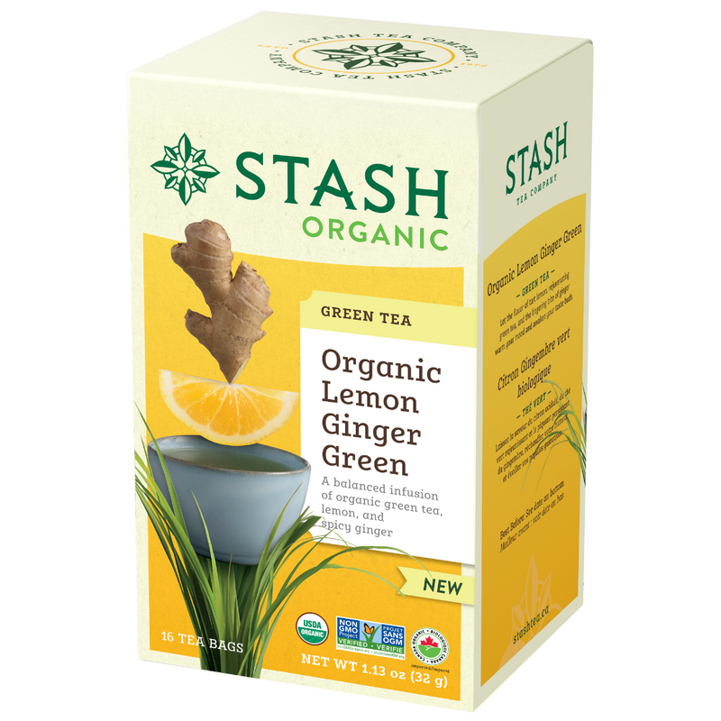 Organic Lemon Ginger Green Tea