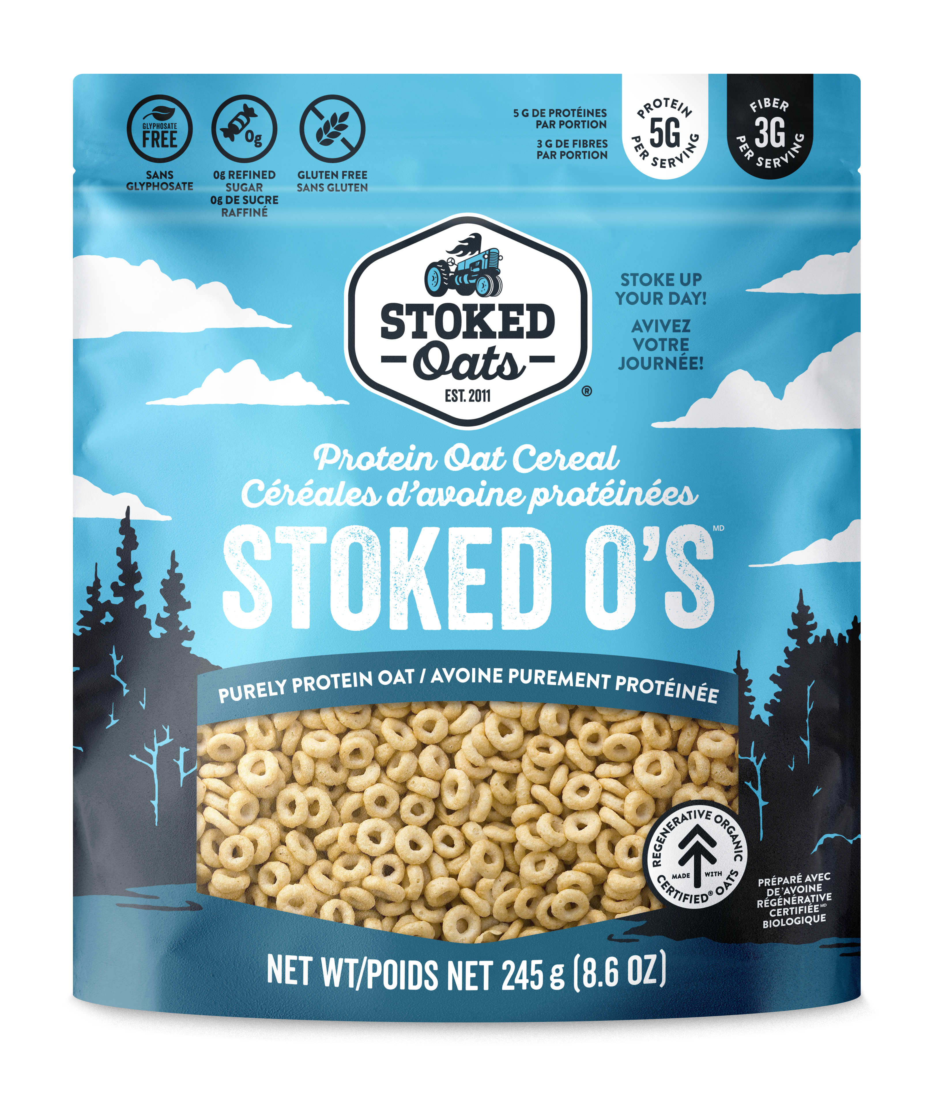 Stoked Oats Purely Protein Oat Protein Oat Cereal