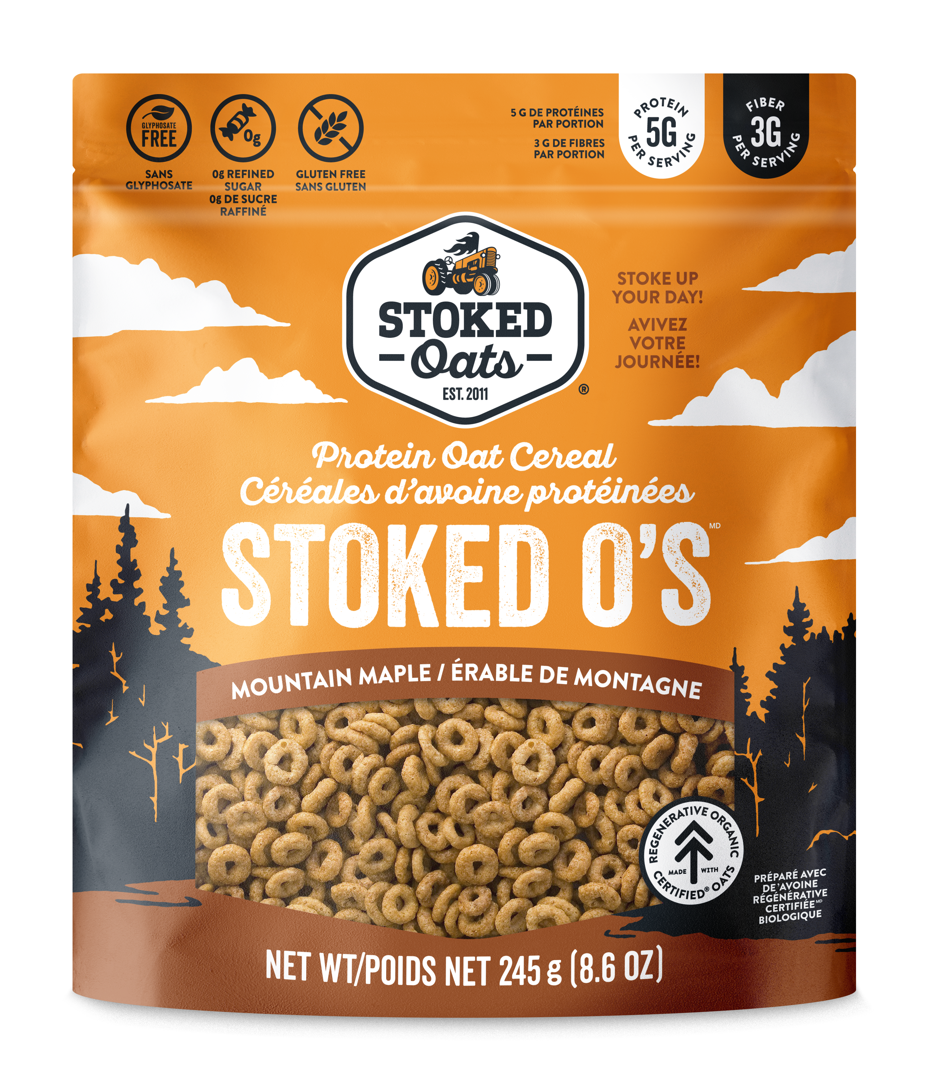 Stoked Oats Mountain Maple Protein Oat Cereal