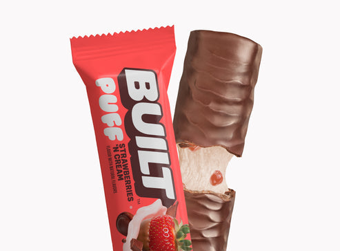Built Strawberries 'N Cream Protein Puff Bar