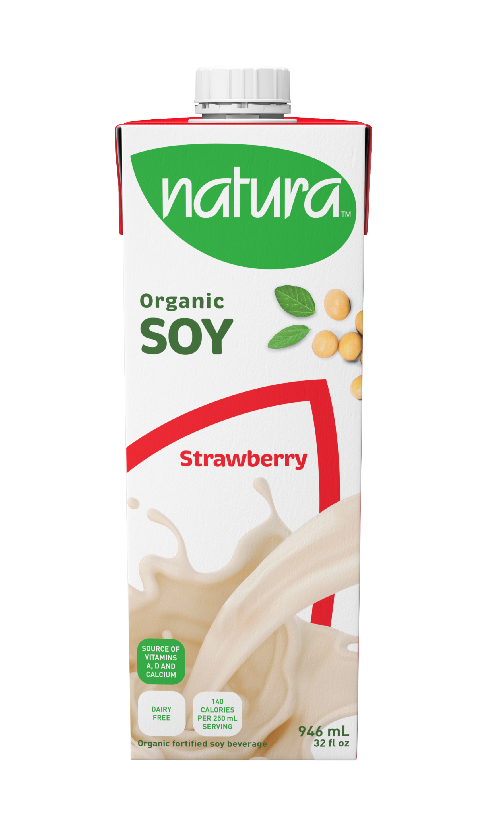 Natura Organic Strawberry Soy Beverage