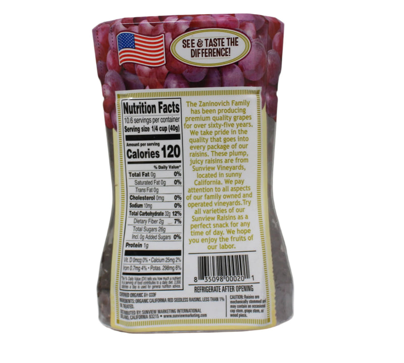 Organic Jumbo Red Seedless Raisins