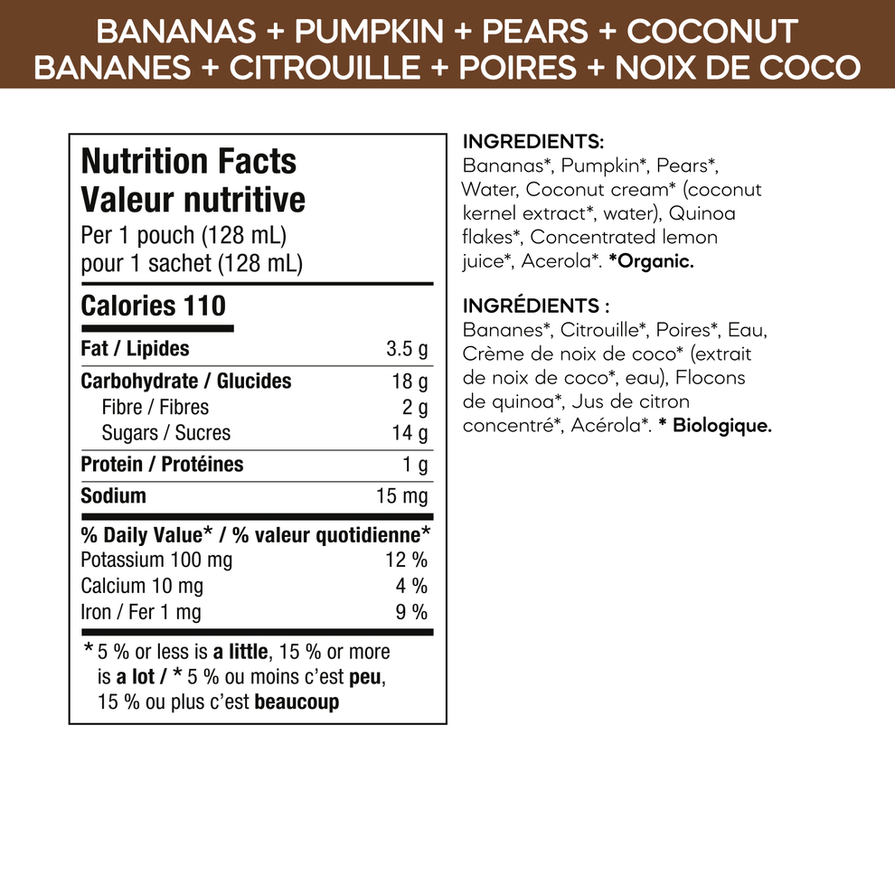 Love Child Organic Banana, Pumpkin, Pear & Coconut Puree