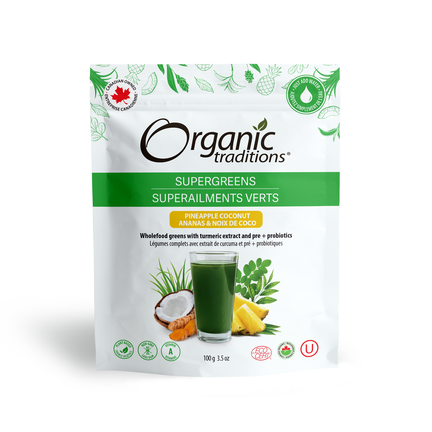 Pineapple Coconut Supergreens