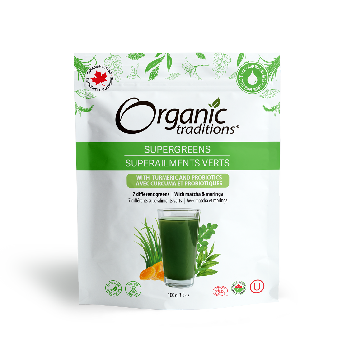 Organic Probiotic Super Greens with Turmeric