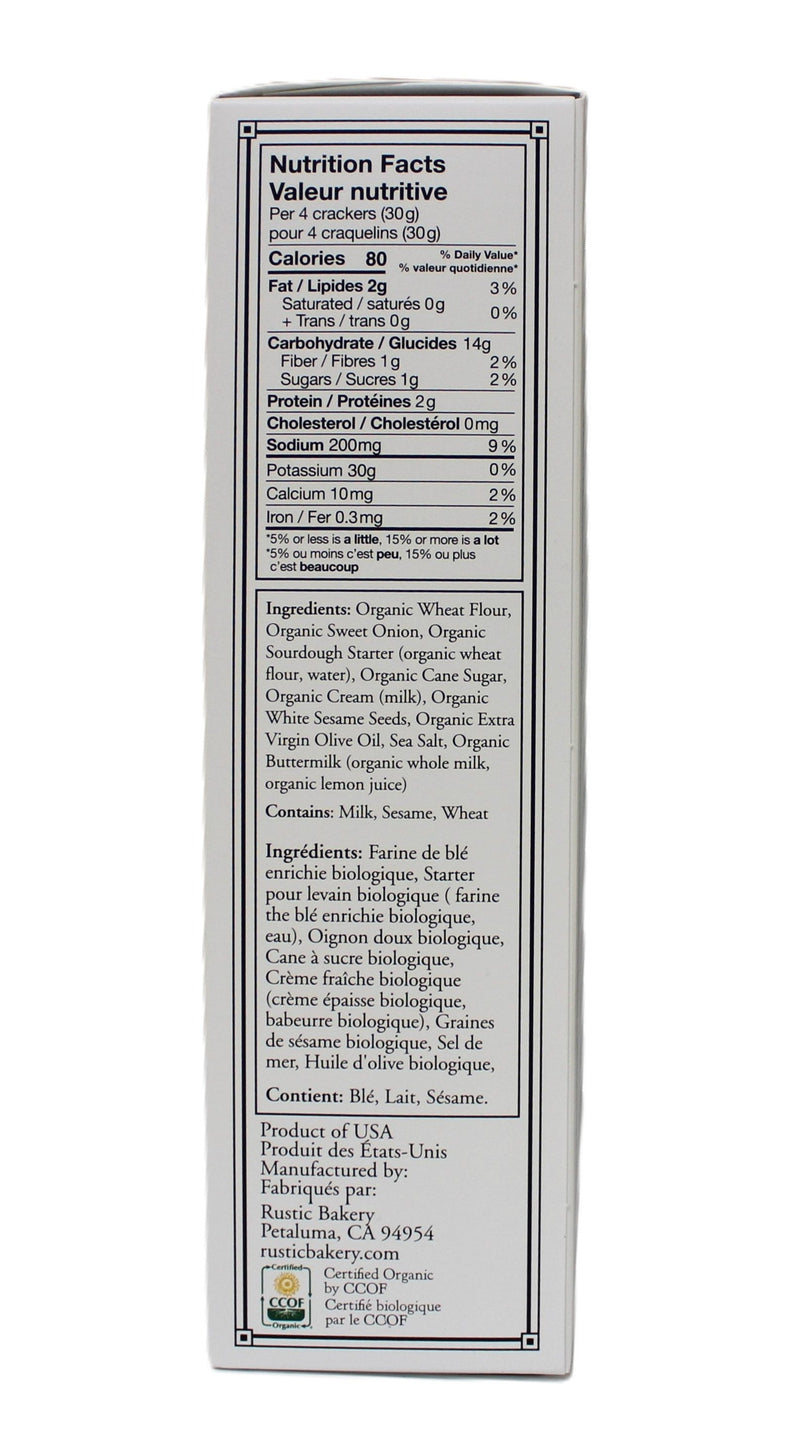 Organic Sweet Onion & Sour Cream Cracker