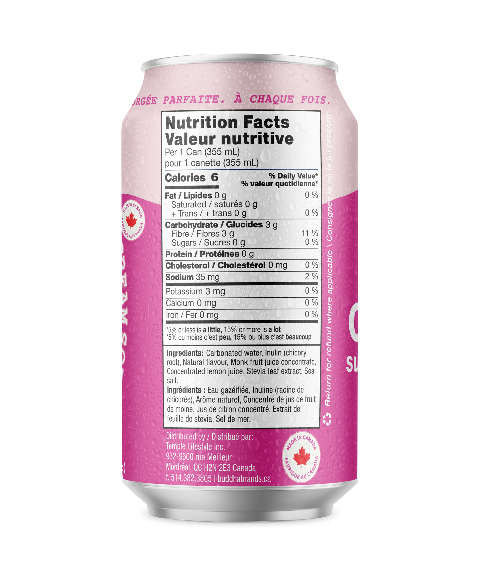 Thirsty Buddha Zero Sugar Cream Soda