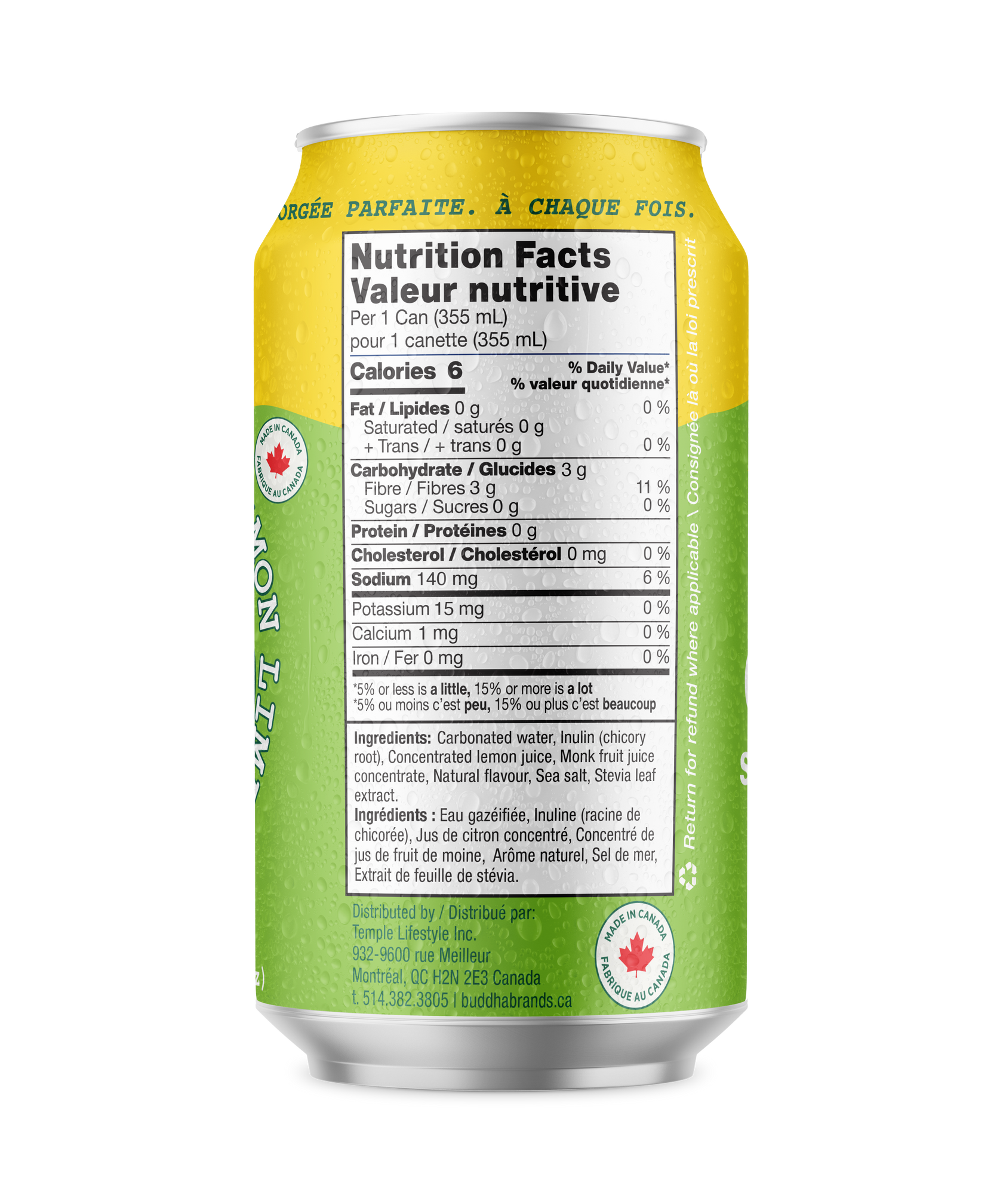 Thirsty Buddha Lemon Lime Soda