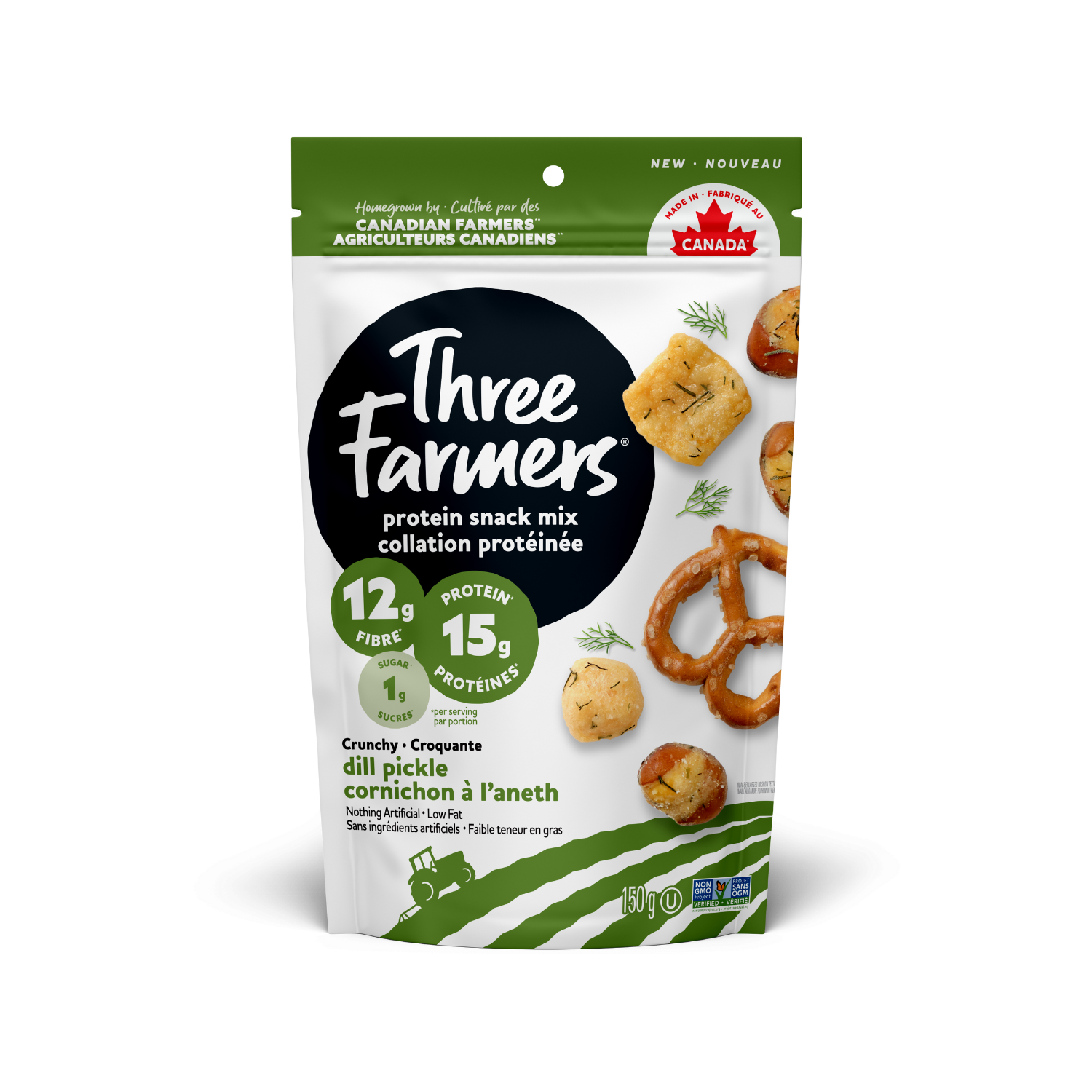 Three Farmers Dill Pickle Protein Snack Mix